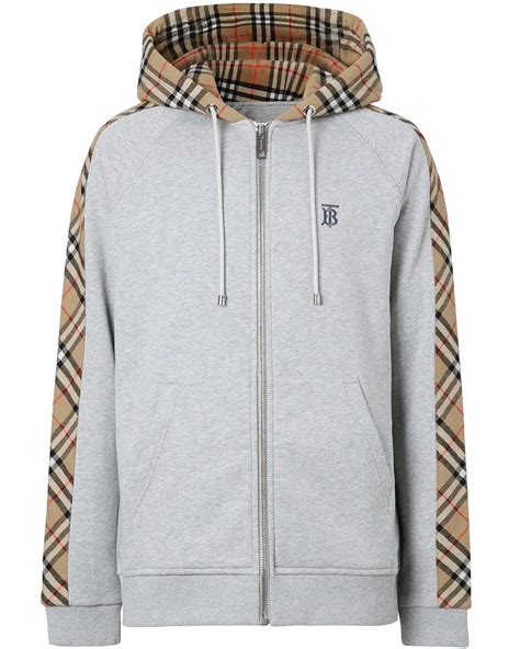 crew neck burberry|grey burberry zip up hoodie.